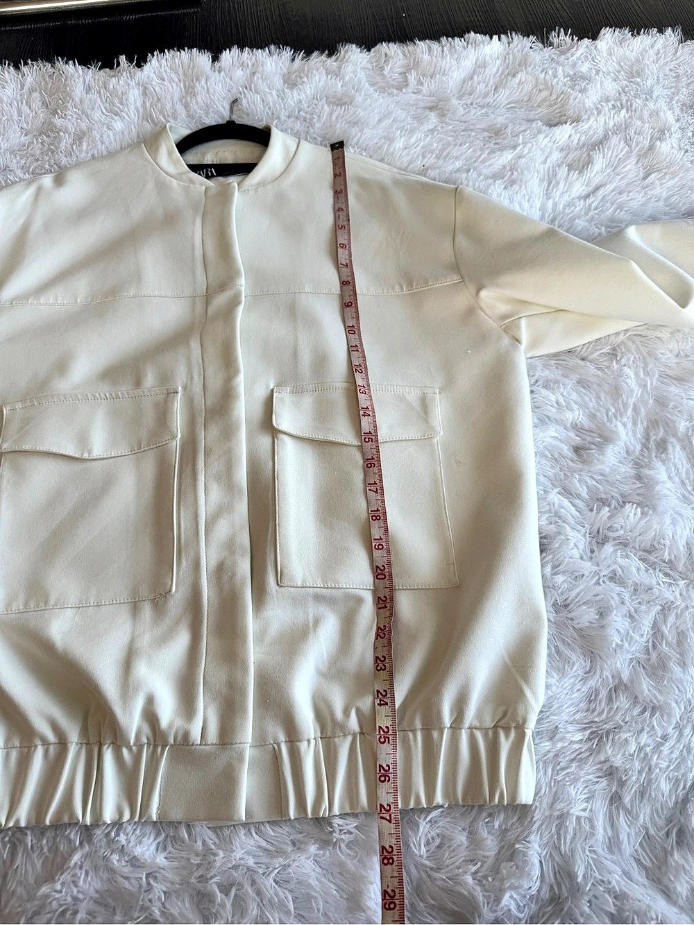 White Zara Utility Jacket Size Small - Picture 13 of 14